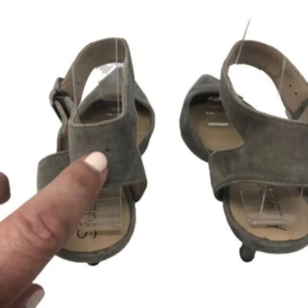 Sole Society | Women's Sandal Taupe Suede Heels Size 8